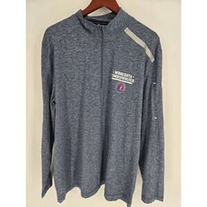 Minnesota Timberwolves Heather Slate Blue Quarter Zip by Fanatics Men's XL